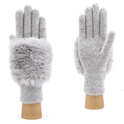 JFF8-9 FABRETTI Перчатки жен. 70% шерсть/20% ангора/10% нейлон