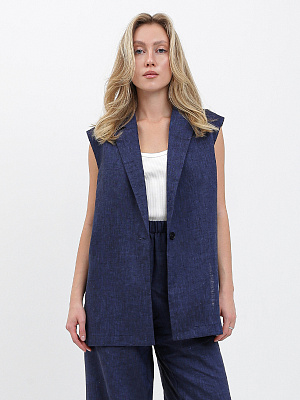 NK96-9 FABRETTI Жилет женский  100% лён