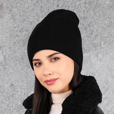S1913-2 Шапка жен. 10%кашемир 70%шерсть 20%полиамид разм.57 FABRETTI