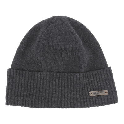 DFRG52-45f FABRETTI Шапка мужская 50% шерсть, 30% вискоза, 20% полиэстер