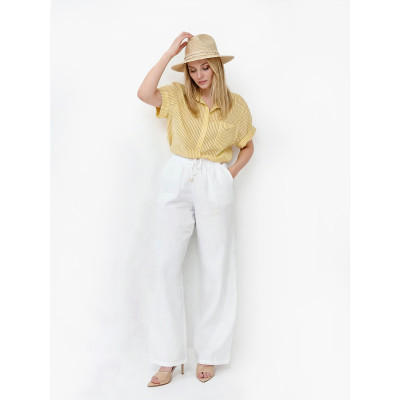 NEST70-104 FABRETTI Рубашка женская 50% тенсел, 44% полиэстер, 6% полиамид