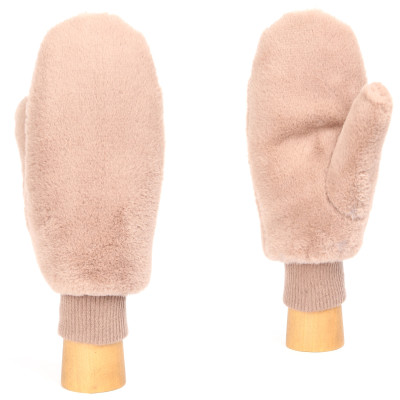 JDF32-3 FABRETTI Рукавицы жен. искусственный мех 100% полиэстер