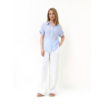 NEST70-9 FABRETTI Рубашка женская 50% тенсел, 44% полиэстер, 6% полиамид