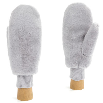 JDF32-9 FABRETTI Рукавицы жен. искусственный мех 100% полиэстер