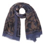 VFS1015-8 Платок жен. 18% шерсть, 82% модал  110x110 FABRETTI