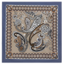 VFS6-9 Платок жен. 100% полиэстер 90x90 FABRETTI